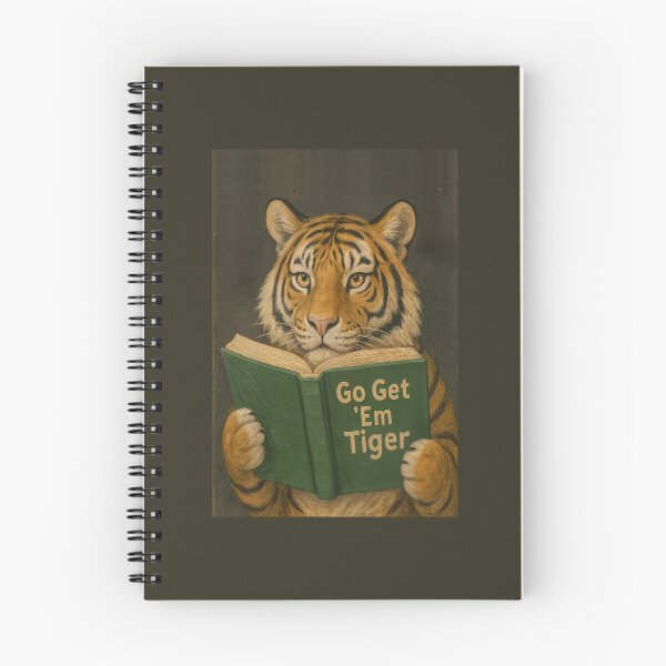 Item preview, Go Get ’Em Tiger – Motivational Tiger Artwork Illustration designed and sold by SuccessHunters.