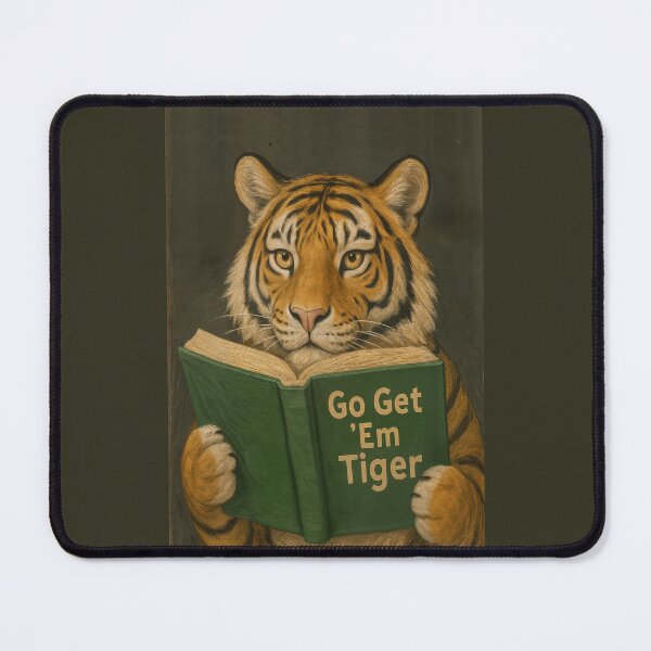 Item preview, Go Get ’Em Tiger – Motivational Tiger Artwork Illustration designed and sold by SuccessHunters.