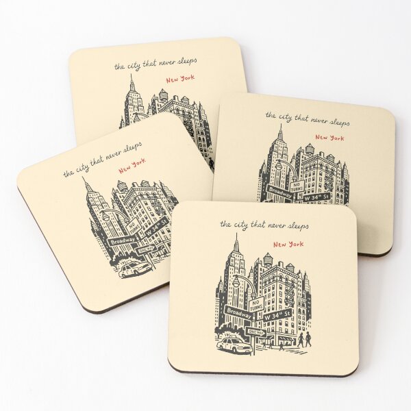 Item preview, New York City Illustration – The City That Never Sleeps designed and sold by SuccessHunters.