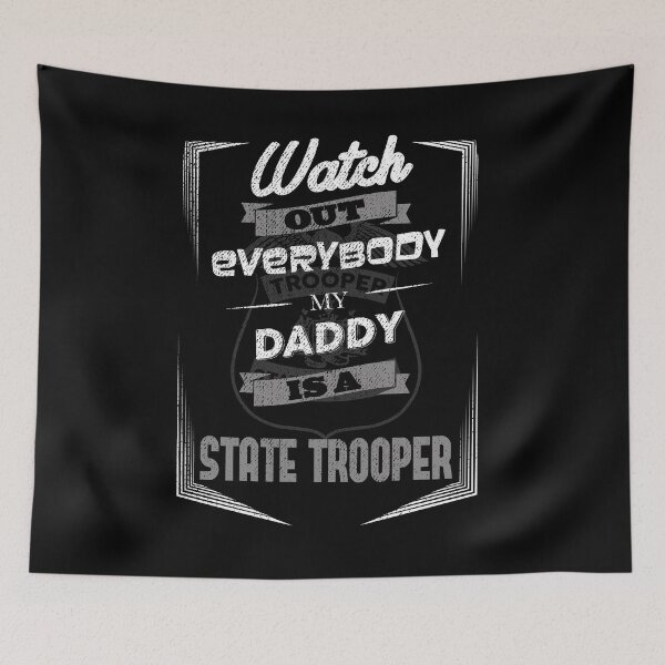 Artikelvorschau, State Trooper Kids Mein Vater ist ein State Trooper Polizei Kids entworfen und verkauft von shoppzee.