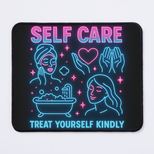 Item preview, Neon Self-Care: Treat Yourself Kindly! designed and sold by Le Pédagogue.