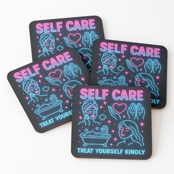 Item preview, Neon Self-Care: Treat Yourself Kindly! designed and sold by Le Pédagogue.