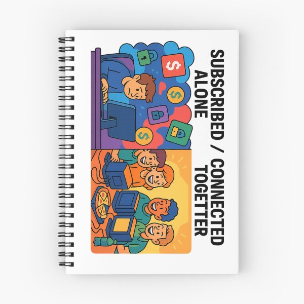 Item preview, Funny Retro Gaming LAN Party vs Subscriptions  designed and sold by Not-Only-You.