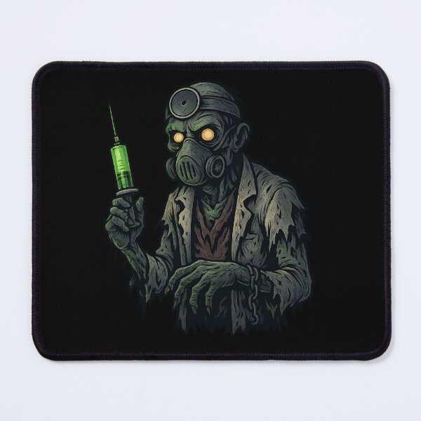 Item preview, Creepy Zombie Doctor with Glowing Syringe designed and sold by Everyday Motif.