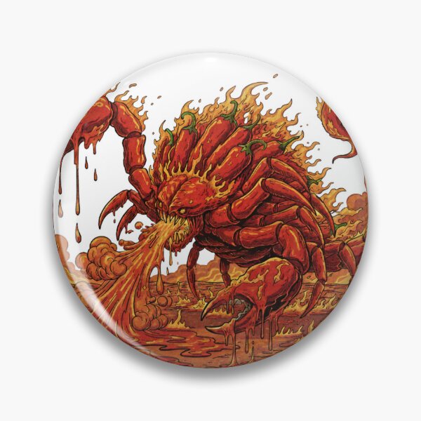 Item preview, Scorpion Pepper Beast Kaiju - Spicy Inferno Monster designed and sold by NostasStuff.