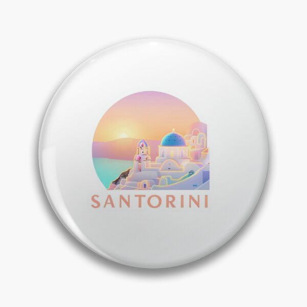 Item preview, Santorini Sunset Sticker – Cycladic Glow Gift Edition designed and sold by Imaginarium of Chaos falcon88 .