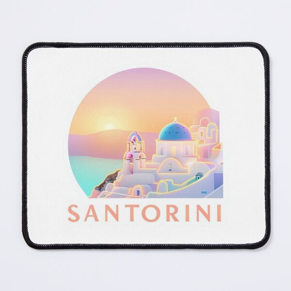 Item preview, Santorini Sunset Sticker – Cycladic Glow Gift Edition designed and sold by Imaginarium of Chaos falcon88 .