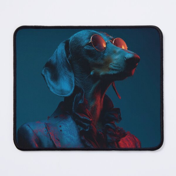 Item preview, Dapper Dog in Sunglasses - glamorous fashion portrait designed and sold by KsaveraArt.