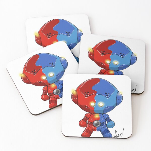 Item preview, Chibi mecha warrior red / Blue designed and sold by Pittstop.