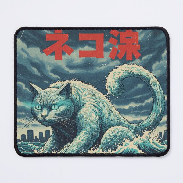 Item preview, Nekonami - Colossal Cat Kaiju Wave Monster designed and sold by NostasStuff.