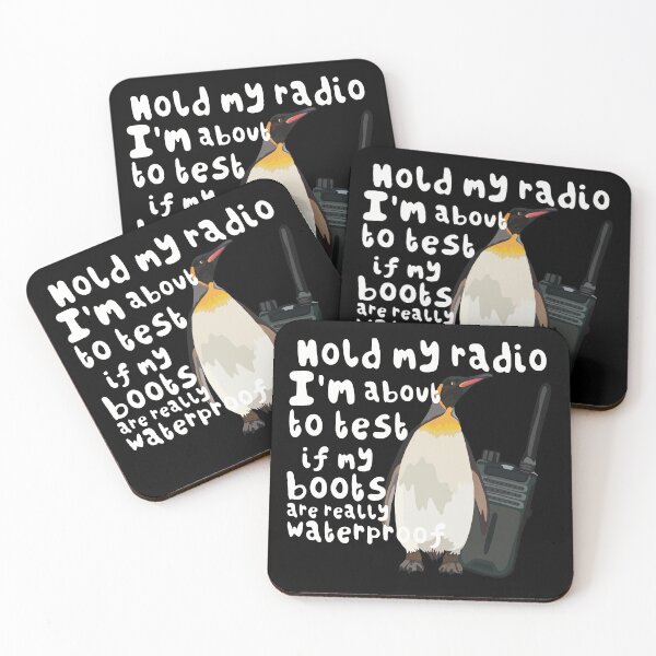Item preview, P is for Penguin, Penguin Collection | Funny Slogan “Hold My Radio” Design designed and sold by PrettylittlepastelUk.
