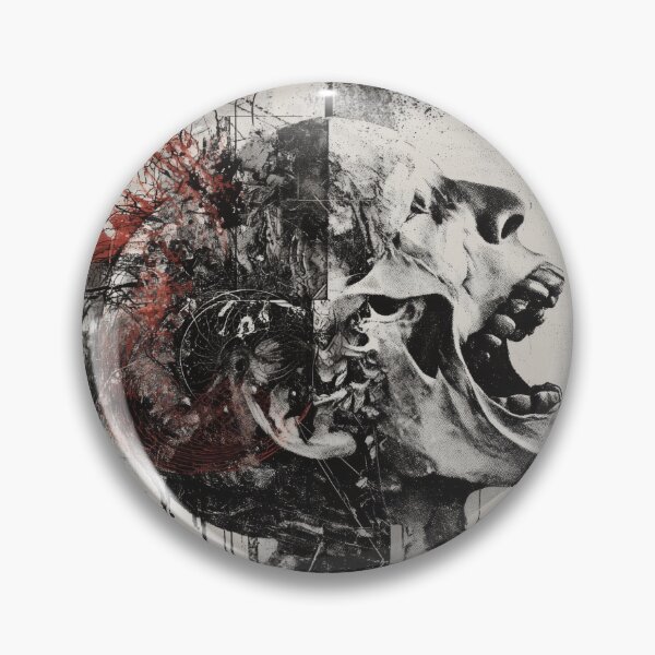 Item preview, Experimental Skull Scream – Avant-Garde Death Metal Art designed and sold by GravenApparel.