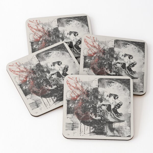 Item preview, Experimental Skull Scream – Avant-Garde Death Metal Art designed and sold by GravenApparel.