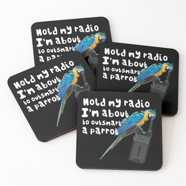 Item preview, P is for Parrot,Parrot Collection | Funny Slogan “Hold My Radio” Design designed and sold by PrettylittlepastelUk.