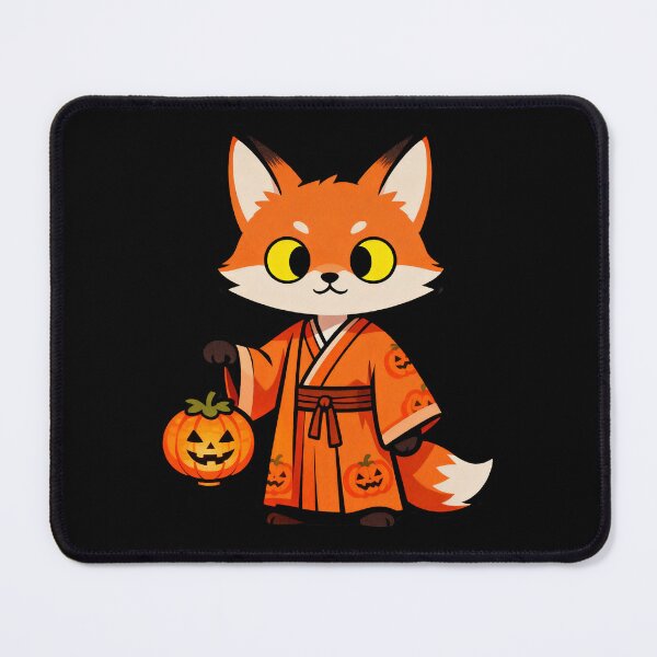 Artikelvorschau, Fuchs im Hanfu mit Kürbislaterne entworfen und verkauft von LuckCraftStudio.