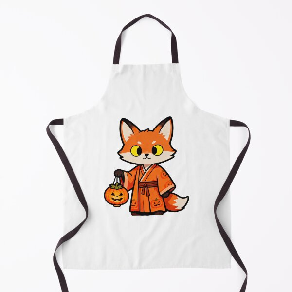 Item preview, Fox in Hanfu with Pumpkin Lantern designed and sold by LuckCraftStudio.