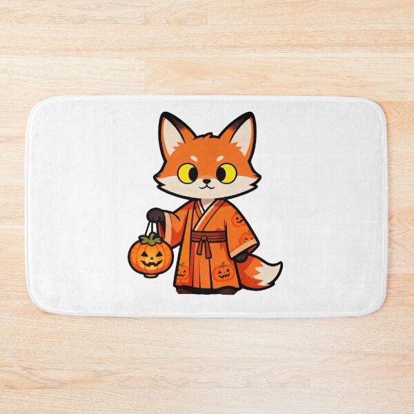 Item preview, Fox in Hanfu with Pumpkin Lantern designed and sold by LuckCraftStudio.