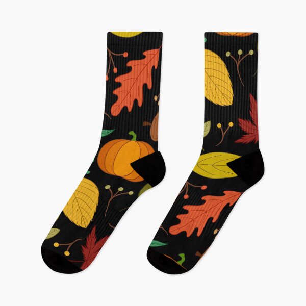 Item preview, Autumn Leaves & Pumpkin Seamless Pattern designed and sold by ArtFanatic97.