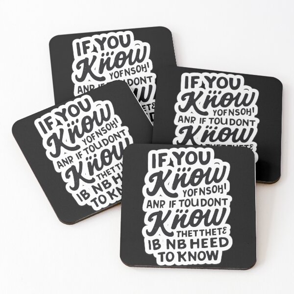 Item preview, If You Know, You Know – Typographic Design designed and sold by Ck's art.