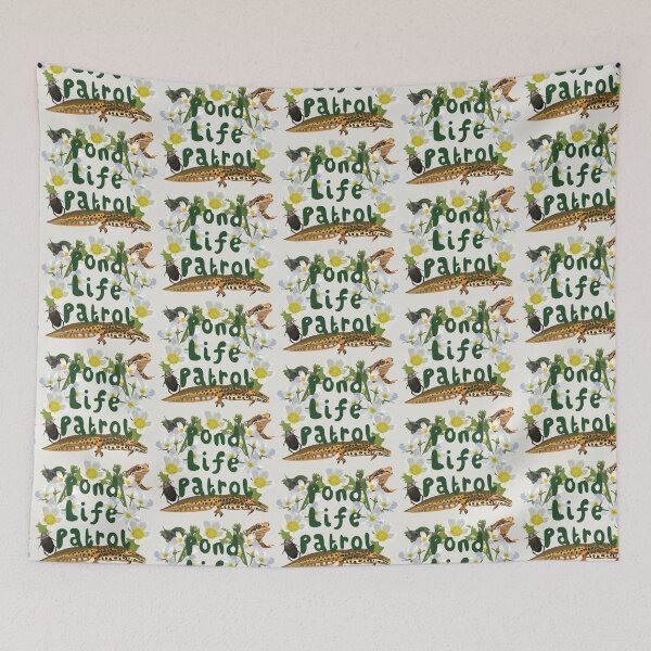Item preview, P is for Pond Life, Pond Life Patrol Collection | Funny Nature & Wildlife Slogan Designs designed and sold by PrettylittlepastelUk.