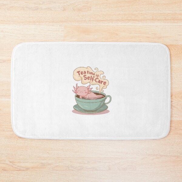 Item preview, "Tea Time Is Self-Care" Axolotl in Teacup designed and sold by MemGraphicss.