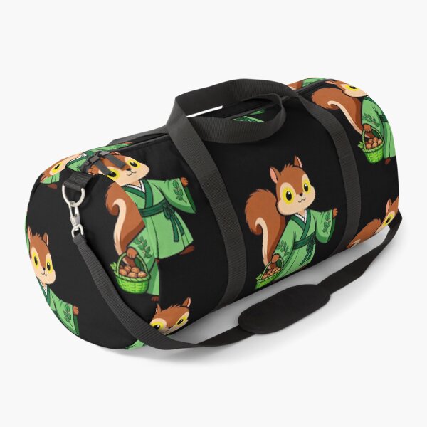 Item preview, Squirrel in Green Robe with Nut Basket designed and sold by LuckCraftStudio.