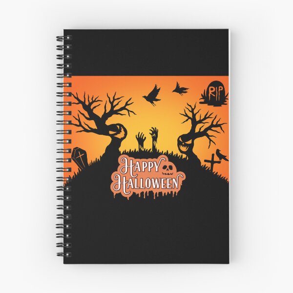 Item preview, Spooky Graveyard Halloween T-Shirt, Haunted Cemetery with Zombie Hands & Scary Trees designed and sold by Design--Drip.
