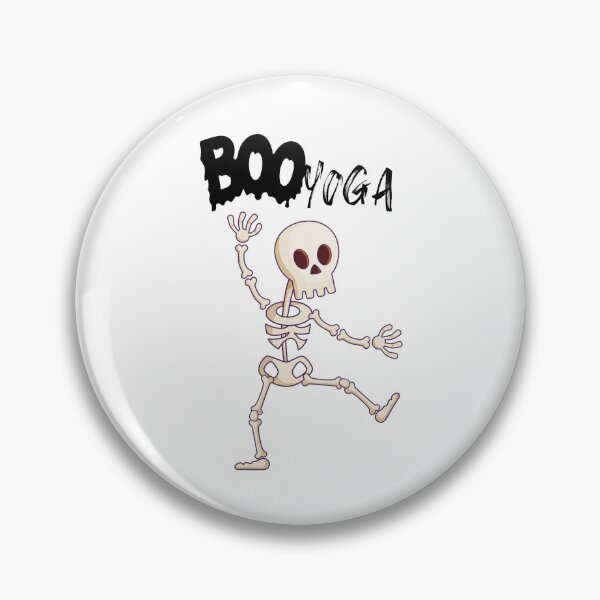 Artikelvorschau, Booyoga – Tanzendes Skelett Yoga Halloween Design entworfen und verkauft von CreativeLifeMe.