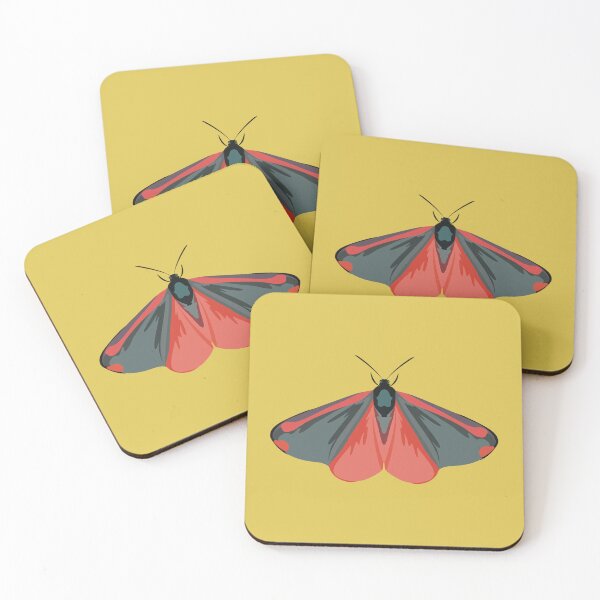 Item preview, C is for Cinnabar Moth,Cinnabar Moth Collection | Insect Art & Nature Designs designed and sold by PrettylittlepastelUk.