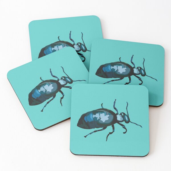 Item preview, B is for Black Oil Beetle,Black Oil Beetle Collection | Insect Art & Nature Designs designed and sold by PrettylittlepastelUk.