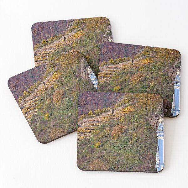 Item preview, Church clock tower and vineyard in background, Durnstein, Wachau Valley, Austria,autumn season designed and sold by goceris.
