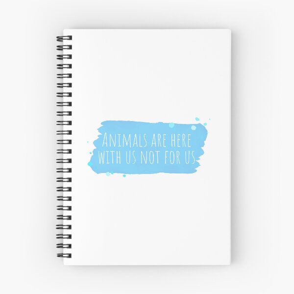 Item preview, Los animales están aquí con nosotros, no para nosotros. Fondo azul. designed and sold by Thought2reality.
