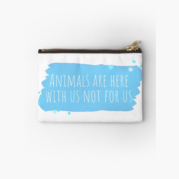 Item preview, Animals are here with us not for us blue background  designed and sold by Thought2reality.