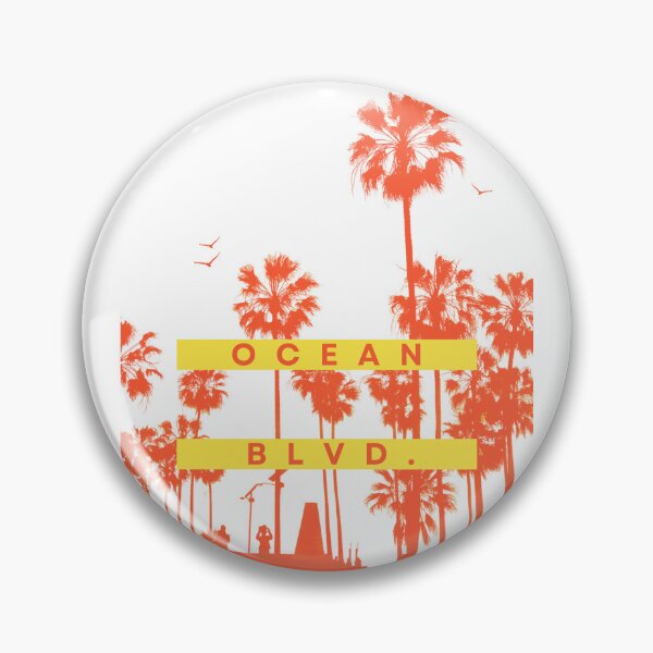Item preview, Ocean Blvd. Palm Tree Sunset Design (Orange & Yellow) designed and sold by Totally Gen X.