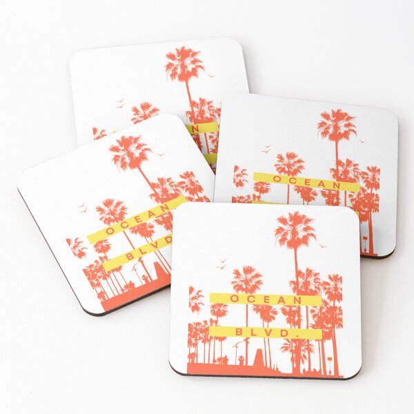 Item preview, Ocean Blvd. Palm Tree Sunset Design (Orange & Yellow) designed and sold by Totally Gen X.