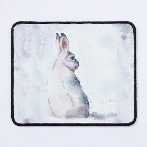 Item preview, Snowshoe Hare Watercolor Art. - White Rabbit Nature Print designed and sold by HeidiArtist.