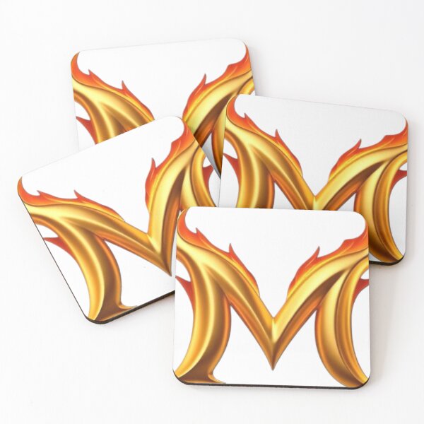 Item preview, Golden Flame Letter M – Luxury 3D Alphabet Design designed and sold by 1TruthMatrix.