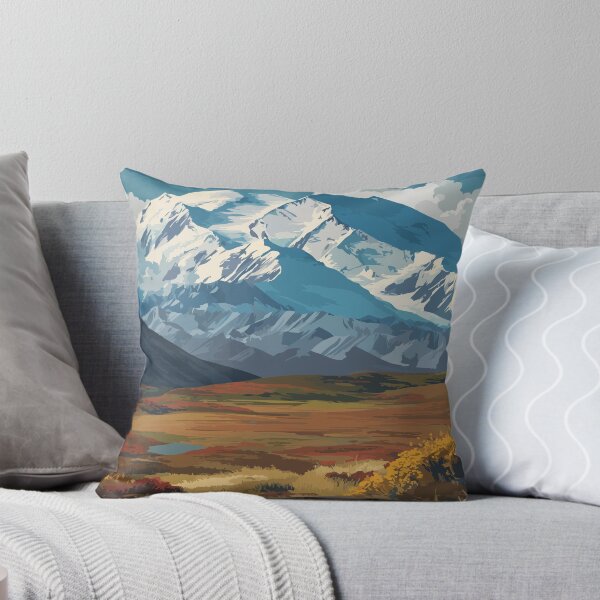 Item preview, Denali Alaska Vintage Travel Design | National Park and Mountain Scenery Art designed and sold by TuncGK.