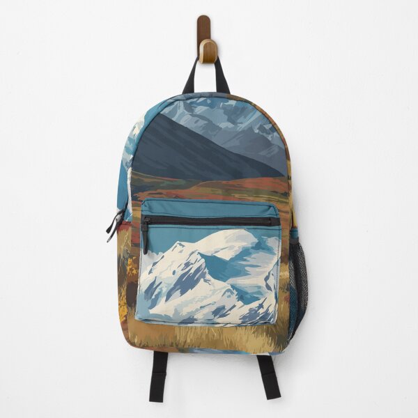 Item preview, Denali Alaska Vintage Travel Design | National Park and Mountain Scenery Art designed and sold by TuncGK.