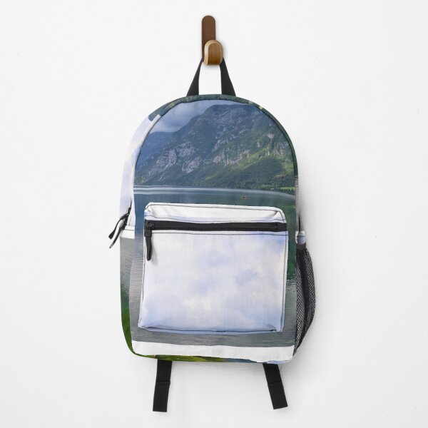 Item preview, Bohinj Lake, Slovenia. Landscape of the lake with green water and mountains in background designed and sold by goceris.