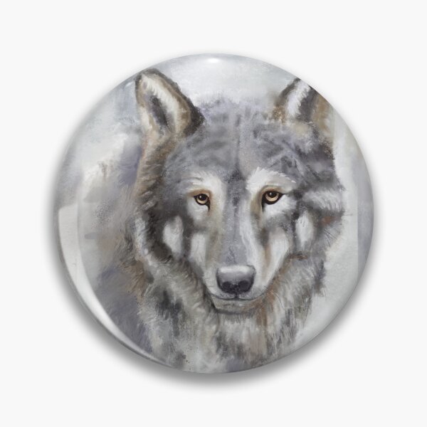Item preview, Gray Wold Watercolor Art Print - Wild Animal Nature Wall Decor designed and sold by HeidiArtist.