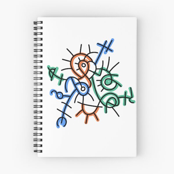 Item preview, Cosmic Knot Abstract Doodle Composition 5 designed and sold by alina-k-design.