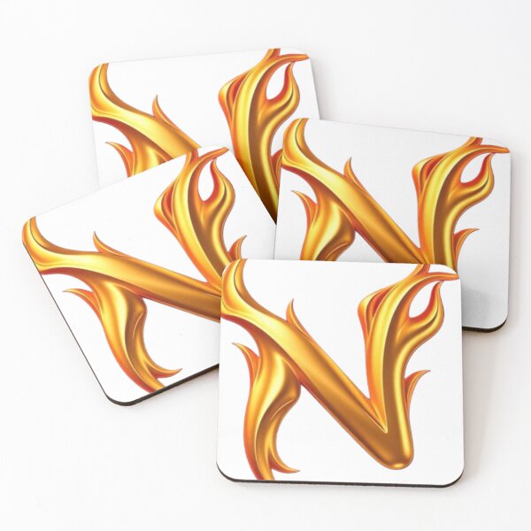 Item preview, Golden Flame Letter N – Luxury 3D Alphabet Design designed and sold by 1TruthMatrix.