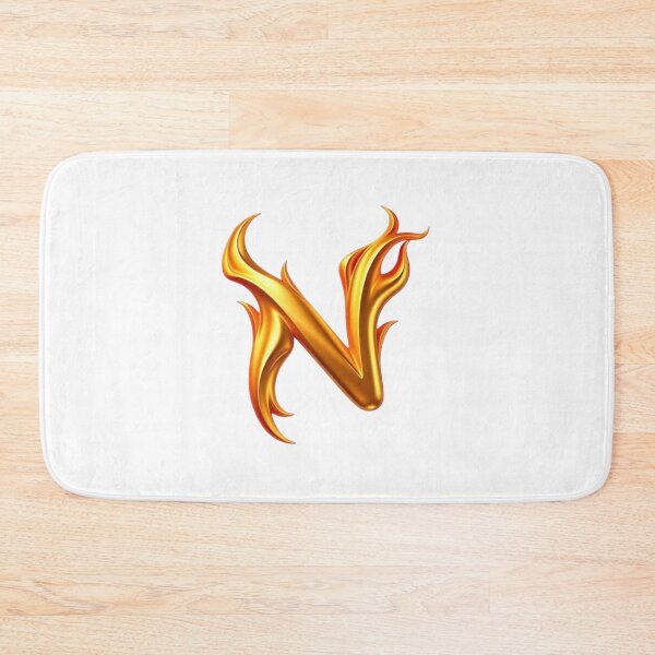 Item preview, Golden Flame Letter N – Luxury 3D Alphabet Design designed and sold by 1TruthMatrix.