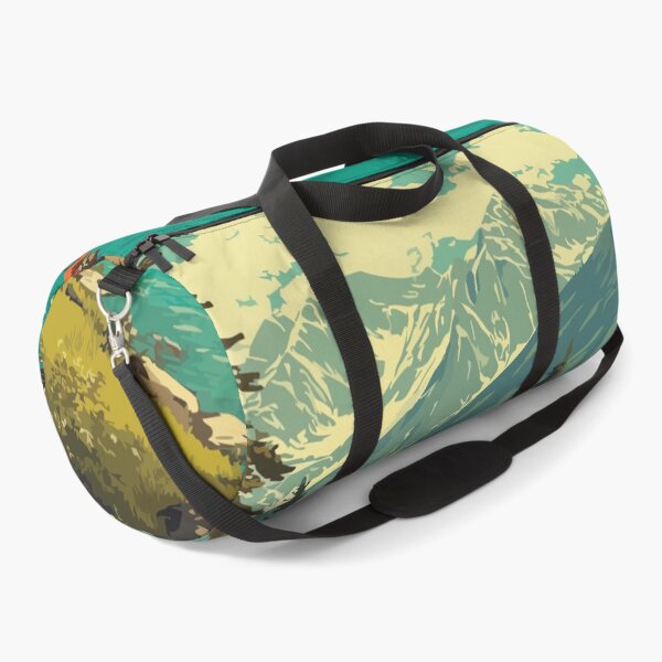 Item preview, Kenai River Alaska Vintage Travel Design | Salmon Fishing and Wilderness Art designed and sold by TuncGK.