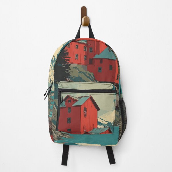 Item preview, McCarthy Alaska Retro Travel Art | Historic Mining Town and Mountains Design designed and sold by TuncGK.