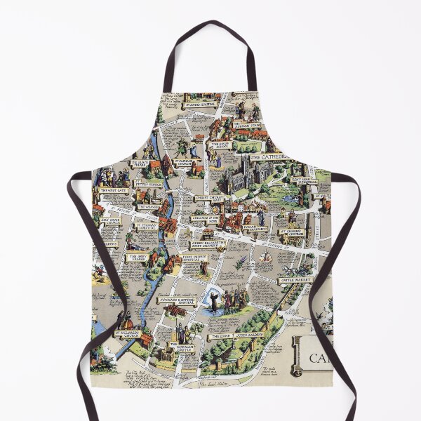 Item preview, Historic Canterbury Map designed and sold by colourfind.