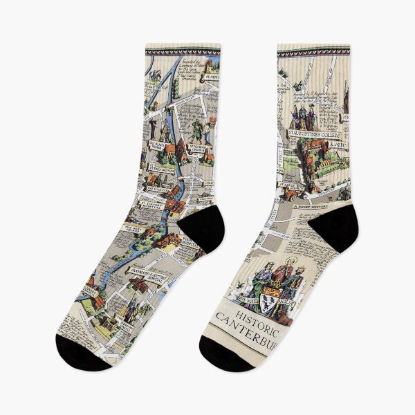 Item preview, Historic Canterbury Map designed and sold by colourfind.