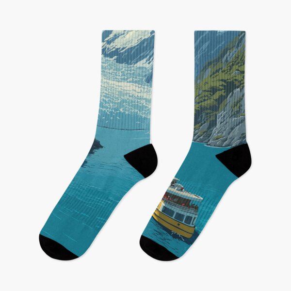 Item preview, Seward Alaska Vintage Travel Design | Kenai Fjords National Park Cruise Art designed and sold by TuncGK.