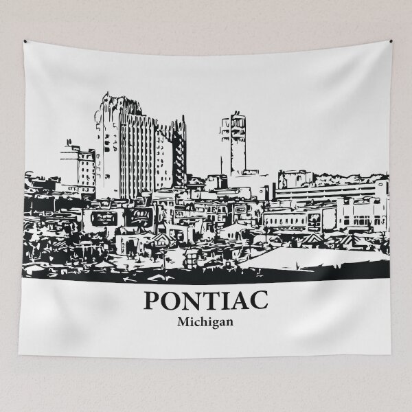 Artikelvorschau, Pontiac - Michigan entworfen und verkauft von Lakeric Cityscapes.
